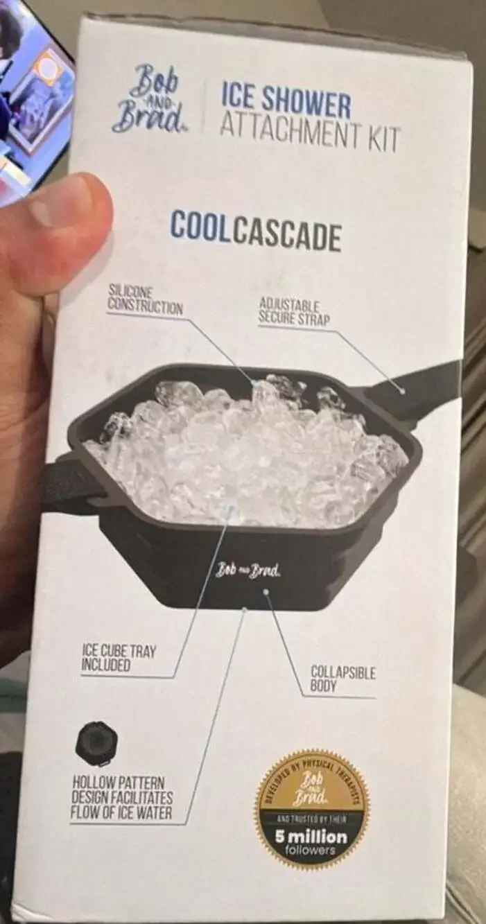 Ice Shower Attachment Foldable Portable Soft